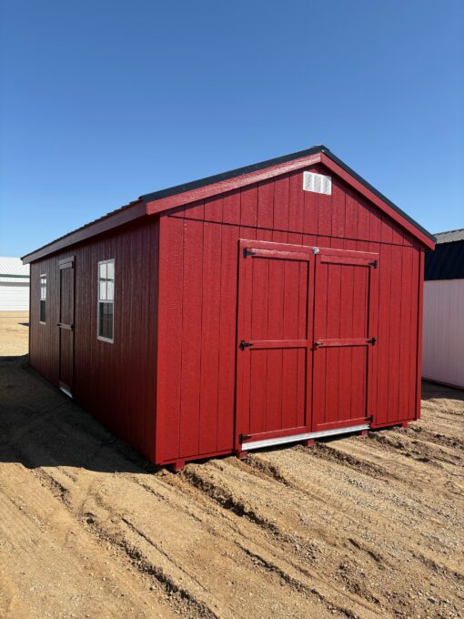 12'x24' Economy Ranch Gable Wood Shed