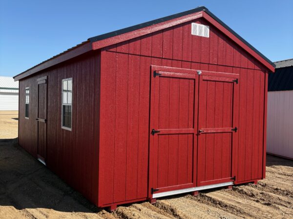 64275-3 12'x24' Economy Ranch Gable Wood Shed
