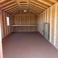 12'x24' Economy Ranch Gable Wood Shed