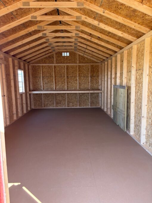 12'x24' Economy Ranch Gable Wood Shed