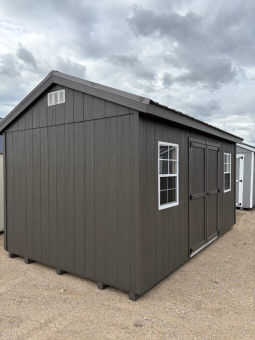 10'x16' Economy Ranch Gable Wood Shed
