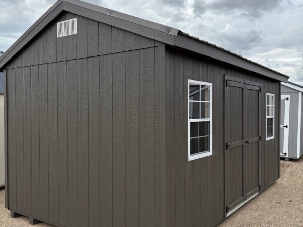 10'x16' Economy Ranch Gable Wood Shed