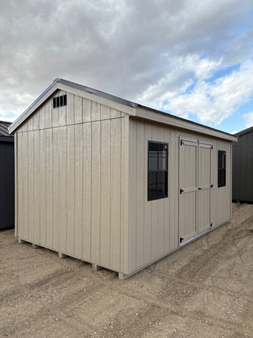 10'x16' Economy Ranch Gable Wood Shed