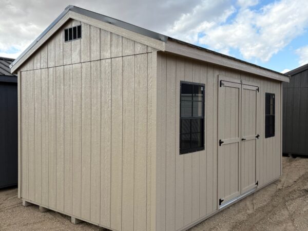 10'x16' Economy Ranch Gable Wood Shed