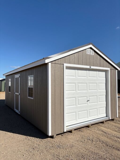12'x24' Economy Ranch Wood Panel Garage