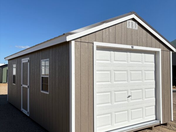 12'x24' Economy Ranch Wood Panel Garage