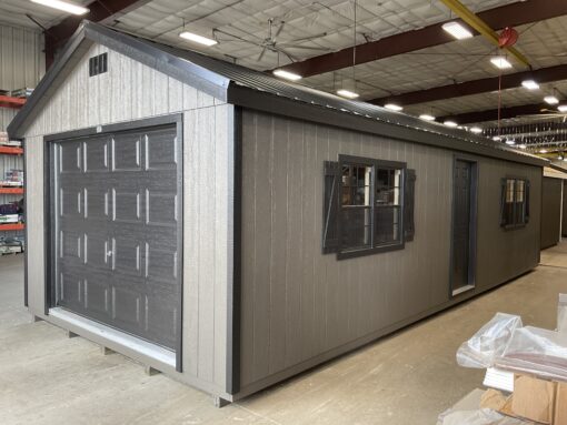 14'x32' Ranch Gable Wood Panel Garage