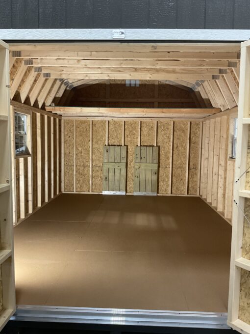 12'x16' High Barn Wood Panel Shed