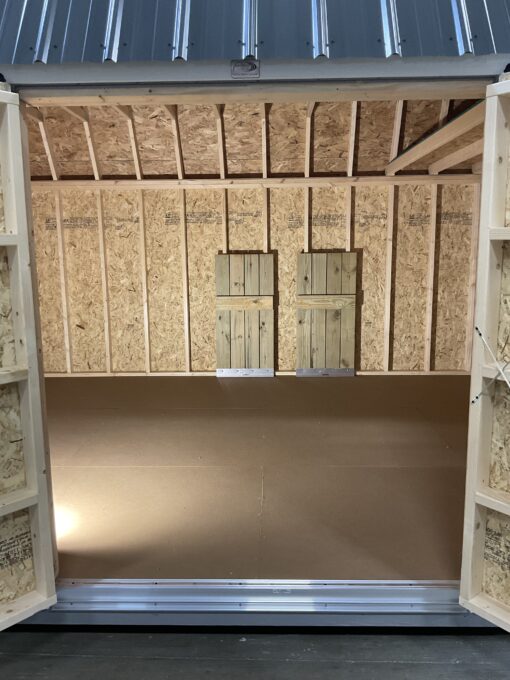 12'x16' High Barn Wood Panel Shed