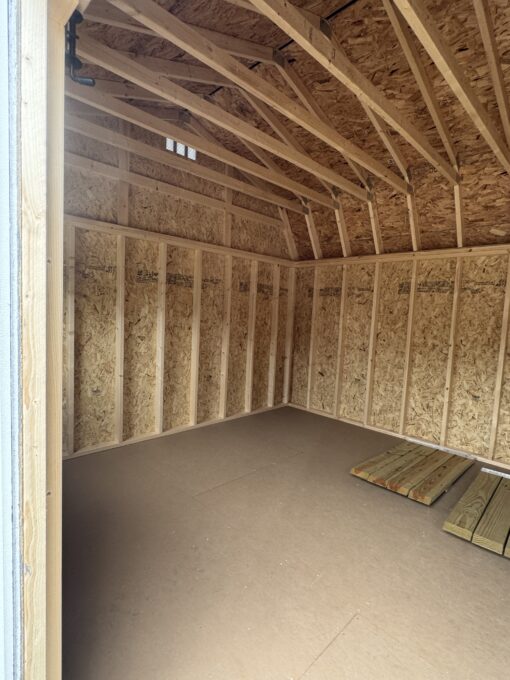 12'x16' High Barn Wood Panel Shed