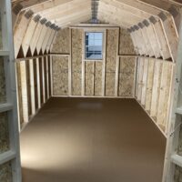 8'x12' Low Barn Wood Panel Shed