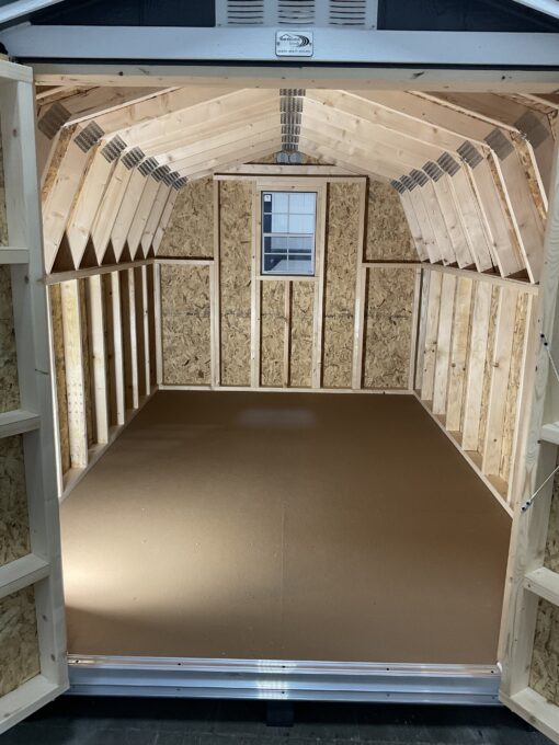 8'x12' Low Barn Wood Panel Shed