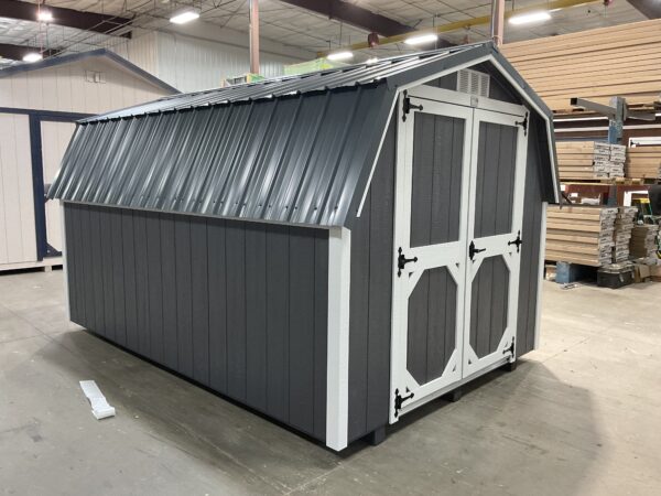 8'x12' Low Barn Wood Panel Shed