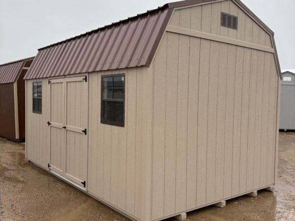 10'x16' Economy High Barn Wood Shed