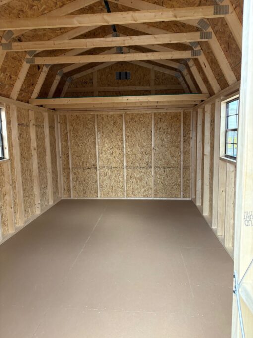 10'x16' Economy High Barn Wood Shed