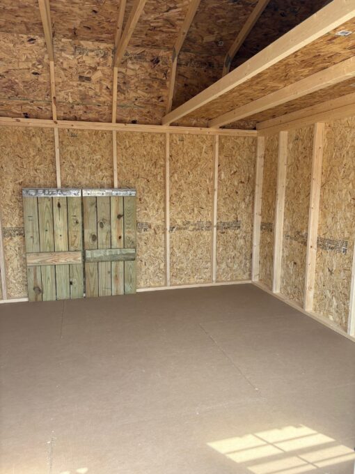 12'x16' Economy High Barn Wood Shed