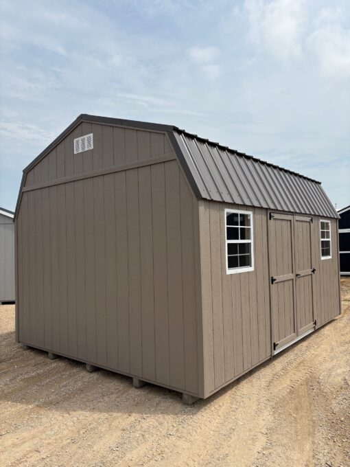 12'x16' Economy High Barn Wood Shed