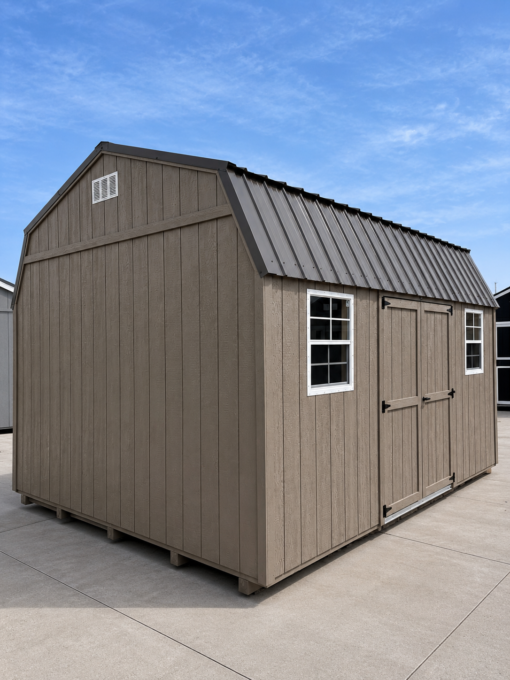 12'x16' Economy High Barn Wood Shed