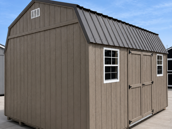 12'x16' Economy High Barn Wood Shed