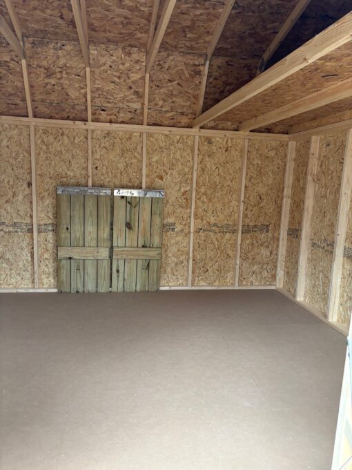 12'x16' Economy High Barn Wood Shed