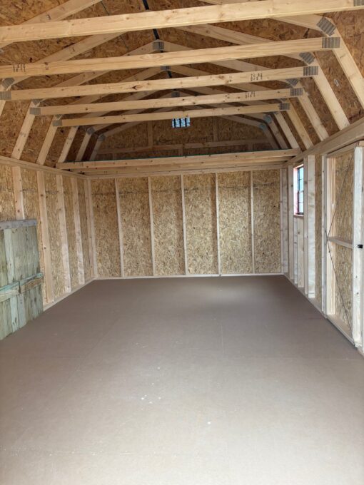 12'x20' Economy High Barn Wood Shed