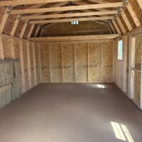 12'x20' Economy High Barn Wood Shed