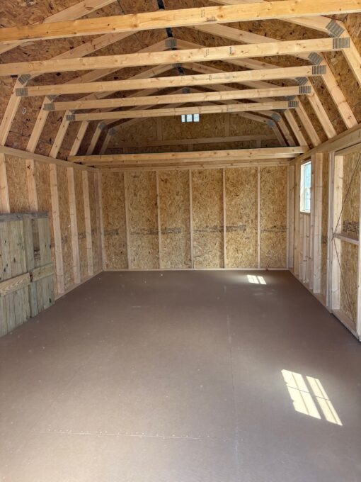 12'x20' Economy High Barn Wood Shed