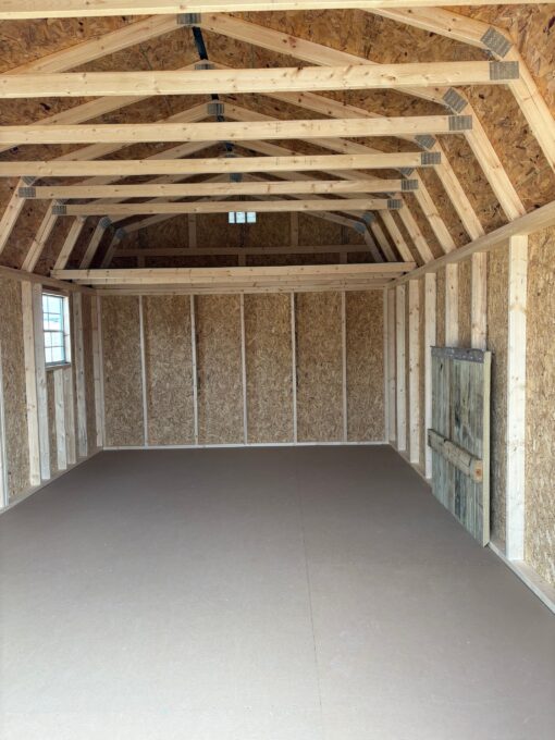 12'x20' Economy High Barn Wood Shed