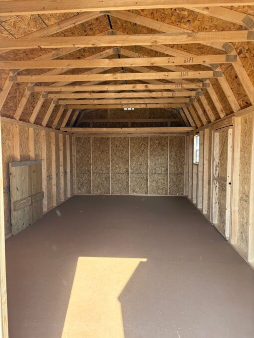 12'x24' Economy High Barn Wood Shed