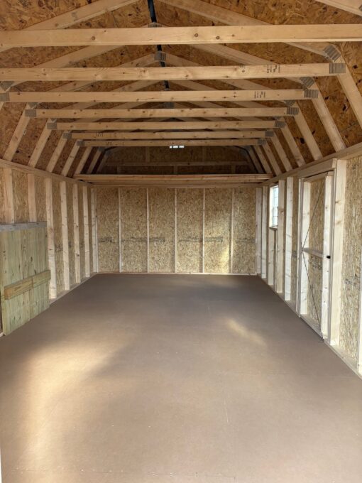 12'x24' Economy High Barn Wood Shed