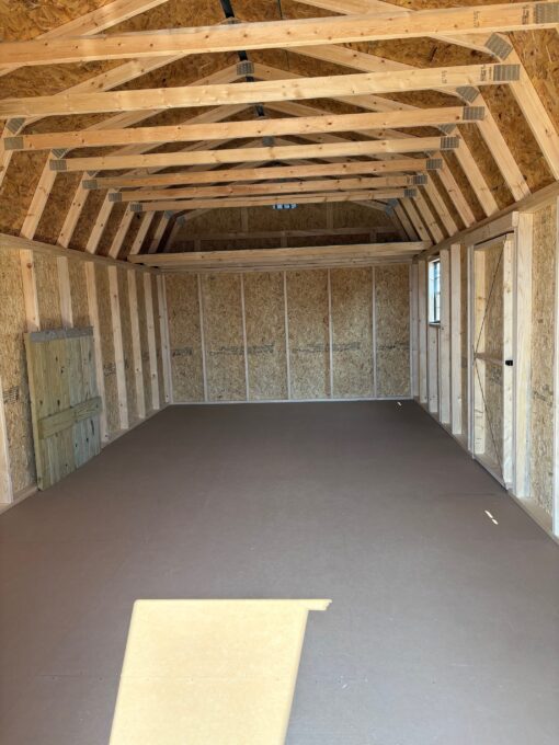 12'x24' Economy High Barn Wood Shed