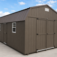 12'x24' Economy High Barn Wood Shed