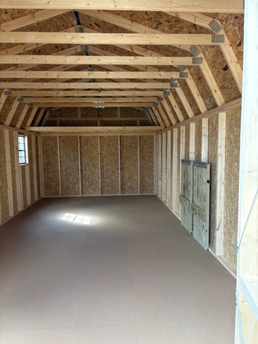 12'x24' Economy High Barn Wood Shed