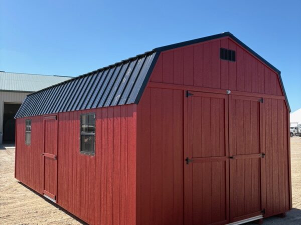 12'x24' Economy High Barn Wood Shed