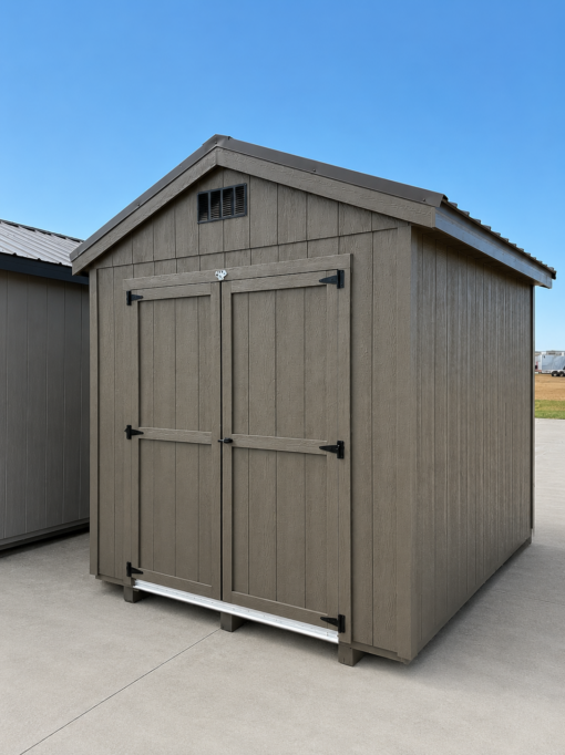 8'x10' Economy Ranch Gable Wood Shed