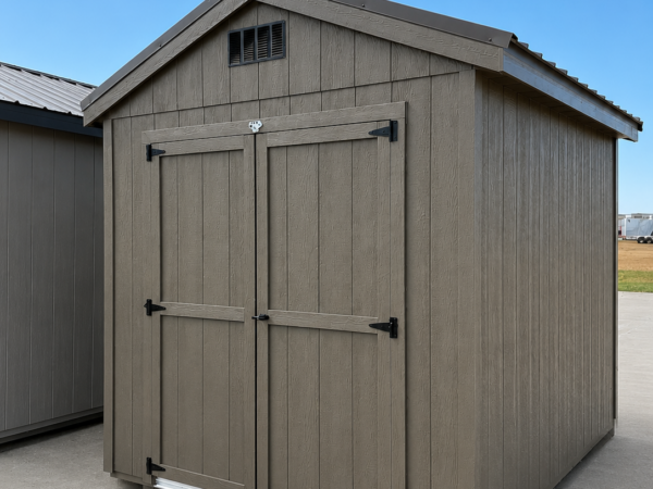 8'x10' Economy Ranch Gable Wood Shed