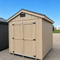 8'x10' Economy Ranch Gable Wood Shed