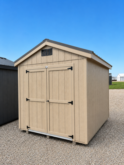 8'x10' Economy Ranch Gable Wood Shed