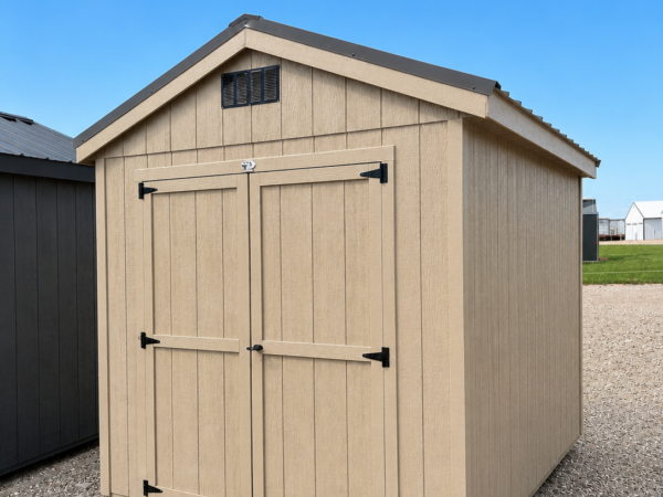 8'x10' Economy Ranch Gable Wood Shed