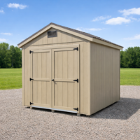 8'x10' Economy Ranch Gable Wood Shed