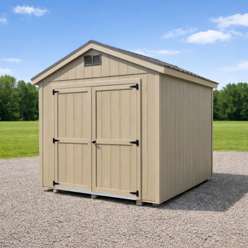 8'x10' Economy Ranch Gable Wood Shed