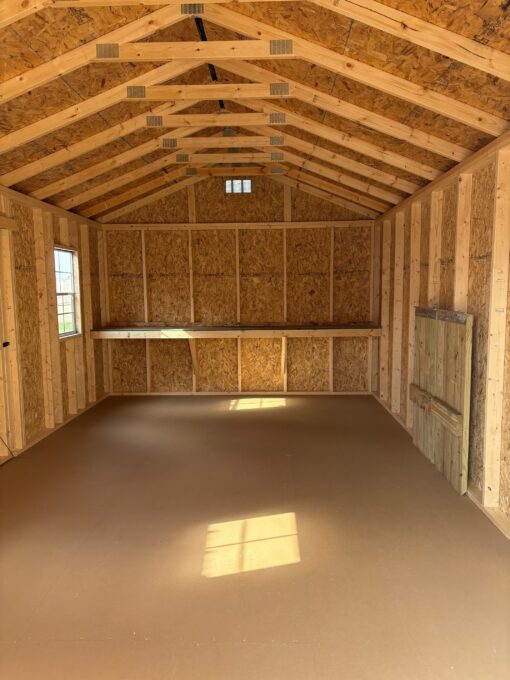 12'x20' Economy Ranch Gable Wood Shed
