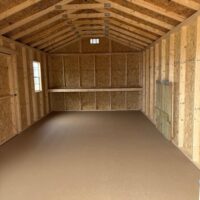 12'x24' Economy Ranch Gable Wood Shed