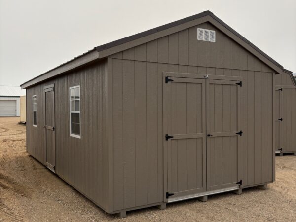 12'x24' Economy Ranch Gable Wood Shed