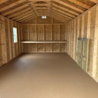 12'x24' Economy Ranch Gable Wood Shed