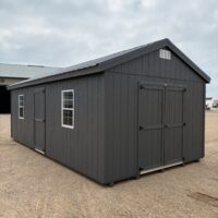 12'x24' Economy Ranch Gable Wood Shed