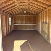 12'x24' Economy Ranch Gable Wood Shed