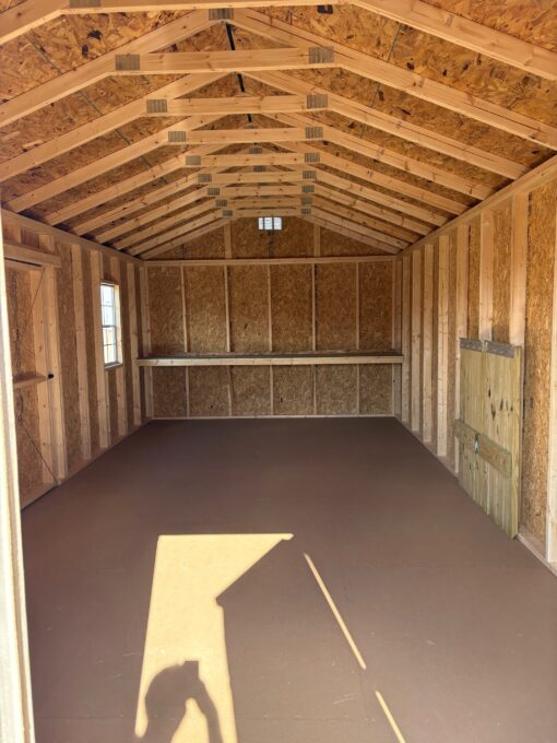 12'x24' Economy Ranch Gable Wood Shed