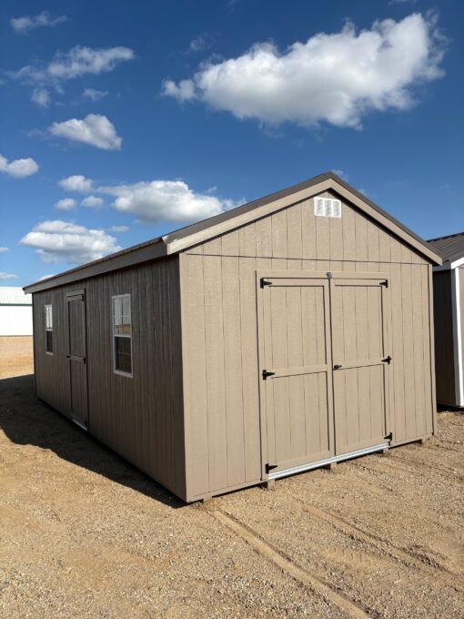 12'x24' Economy Ranch Gable Wood Shed