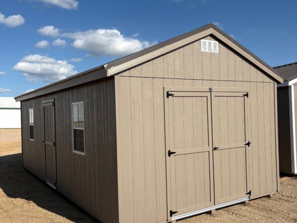 12'x24' Economy Ranch Gable Wood Shed